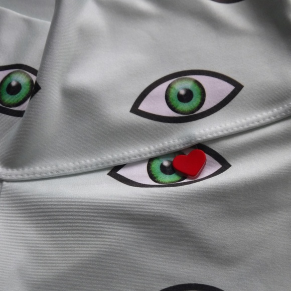 FiTMama Apparel Athletic Capri Green Eye S xs - Picture 2 of 6